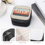 Jewelry Storage Box Mini Leather Double Layer Organizer Travel Case
