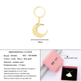 Ayatul Kursi Stainless Steel Keychain Moon Pendant