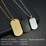 3 Colors Personalized Cuban Chain Necklace Custom Engraved Name Photo Pendant