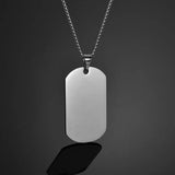 3 Colors Personalized Cuban Chain Necklace Custom Engraved Name Photo Pendant