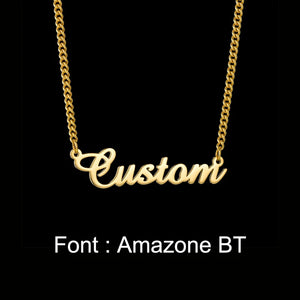 Personalized Stainless Steel Name Necklace Anniversary Gift