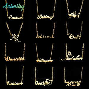 Personalized Stainless Steel Name Necklace Anniversary Gift
