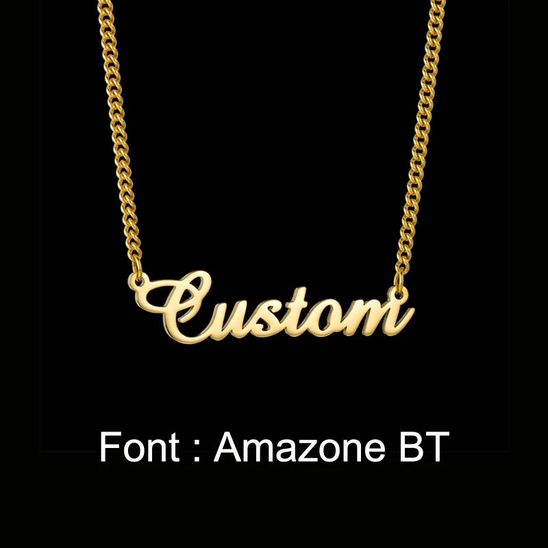 Personalized Stainless Steel Name Necklace Anniversary Gift