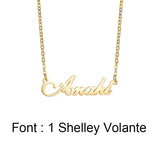 Custom Stainless Steel Necklace Personalized Nameplate Jewelry