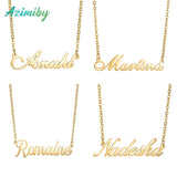 Custom Stainless Steel Necklace Personalized Nameplate Jewelry