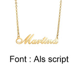 Custom Stainless Steel Necklace Personalized Nameplate Jewelry