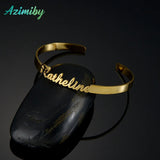 Personalized Nameplate Bracelet Stainless Steel Cuff