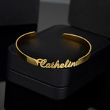 Personalized Nameplate Bracelet Stainless Steel Cuff