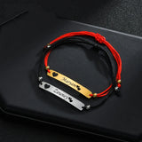 Customized Steel Engrave Lover's Name Date Bracelets