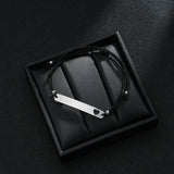 Customized Steel Engrave Lover's Name Date Bracelets