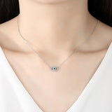 925 Silver Luck Evil Eye Choker Necklace