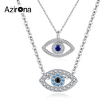 925 Silver Luck Evil Eye Choker Necklace