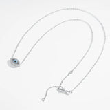 925 Silver Luck Evil Eye Choker Necklace