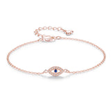 Evil Eye Bracelet 925 Sterling Silver Stone CZ Adjustable Men Turkey Jewelry