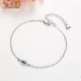 Evil Eye Bracelet 925 Sterling Silver Stone CZ Adjustable Men Turkey Jewelry