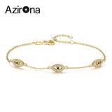 Charm Eye Evil Eye Bracelet 925 Sterling Silver Adjustable Bracelet