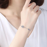 Evil Eye Hamsa Bracelet 925 Silver CZ Turkey Jewelry