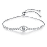 Evil Eye 925 Sterling Silver Tennis Bracelet Women Men Jewelry