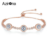 Evil Eye Hamsa Bracelet 925 Sterling Silver CZ Tennis Bracelet