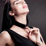PU Leather Collar O-ring Rivets Choker Sexy Punk Necklace Harajuku Women Neck