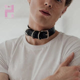 Gothic Choker Necklaces Unisex Leather Rock Kpop Punk Adjustable Collar