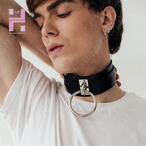 Punk Harajuku Collar Choker Necklace O-ring Goth Bracelet