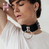 Punk Harajuku Collar Choker Necklace O-ring Goth Bracelet