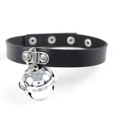 Multi-color Rock Soft Girl Leather Bell Choker Harajuku Necklace Goth Collar