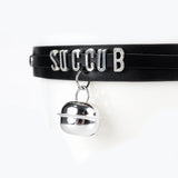 Punk Gothic Succub Choker Necklace - Sexy Goth Letter Collar