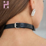 Sexy Collar Punk Choker Rock Gothic Red PU Leather O-ring Harajuku Studded Neckl