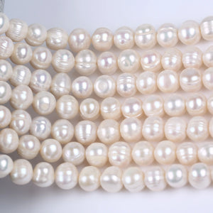 10-11mm Potato Freshwater Pearl Strands DIY Beads Natural Pearl Necklace