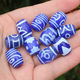 3pcs Ancient Tibet Dzi Agate Beads, Lucky Symbol, DIY Jewelry Making