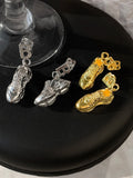 B Letter Unique Niche Earrings Hip Hop Metal