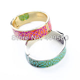 Big Green & Pink Enamel Bangles 2014 Summer