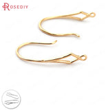18mm High Plated Brass Rhombus Pattern Earring Hooks