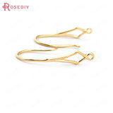 18mm High Plated Brass Rhombus Pattern Earring Hooks