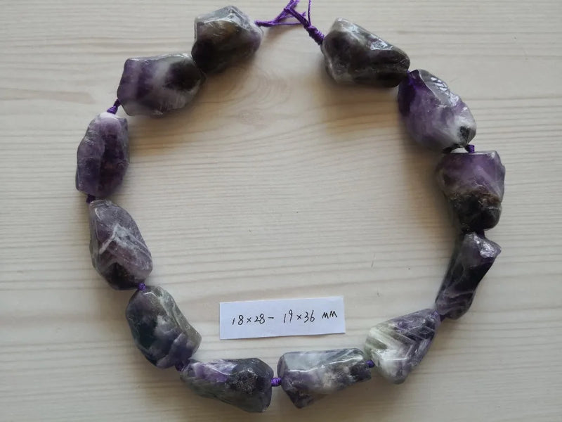 Natural Fancy Purple Amthyst Loose Beads 15'' Strands DIY