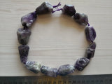 Natural Fancy Purple Amthyst Loose Beads 15'' Strands DIY