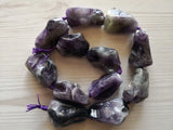 Natural Fancy Purple Amthyst Loose Beads 15'' Strands DIY