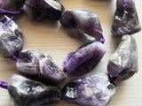 Natural Fancy Purple Amthyst Loose Beads 15'' Strands DIY