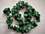 Natural Green Coral Fan Gems Loose Beads 15'' Strands