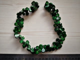 Natural Green Coral Fan Gems Loose Beads 15'' Strands