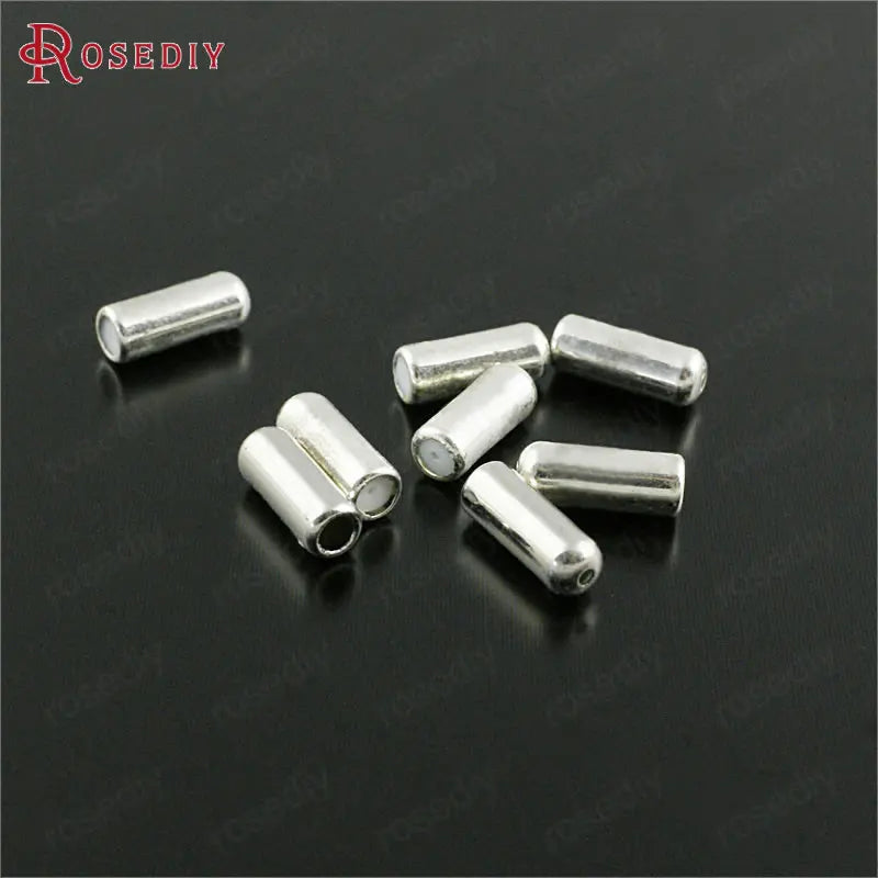 50 PCS 9.4x2.8mm 10x4mm Plated Brass + Rubber Hat Pin Brooch Stopper