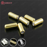 50 PCS 9.4x2.8mm 10x4mm Plated Brass + Rubber Hat Pin Brooch Stopper
