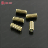 50 PCS 9.4x2.8mm 10x4mm Plated Brass + Rubber Hat Pin Brooch Stopper