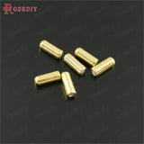 50 PCS 9.4x2.8mm 10x4mm Plated Brass + Rubber Hat Pin Brooch Stopper