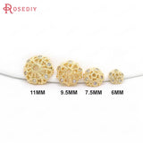 6mm-11mm Brass Zircon High Plated Bead Caps Jewelry Findings