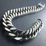 B107BAS Stainless Steel Bracelet Bangle Men's Boys