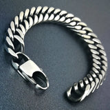 B107BAS Stainless Steel Bracelet Bangle Men's Boys