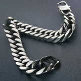B107BAS Stainless Steel Bracelet Bangle Men's Boys